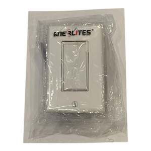 Enerlites Decorator Switch Single Pole 15A 120-277V AC White 91150-WW-UU